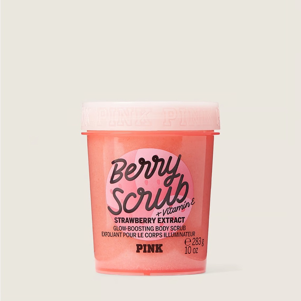 Pink BODY CARE Superfruit Body Scrubs (strawberry)
